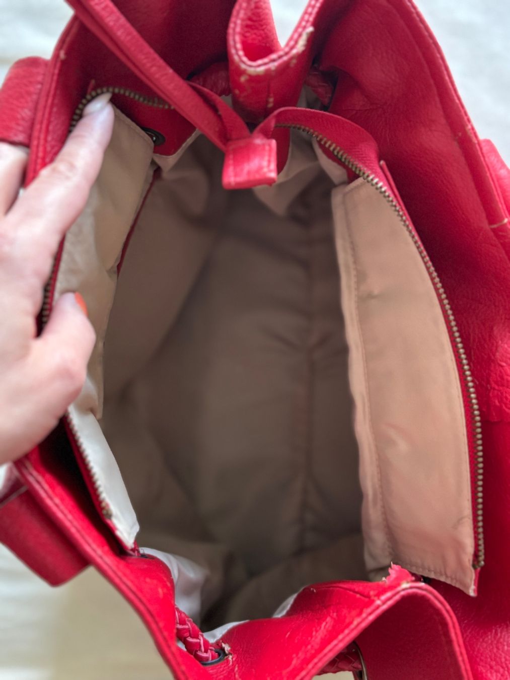 Taschen für Damen: Grand sac en cuir rouge – Gebraucht aus Cossonay-Ville von ale_k9mh 6