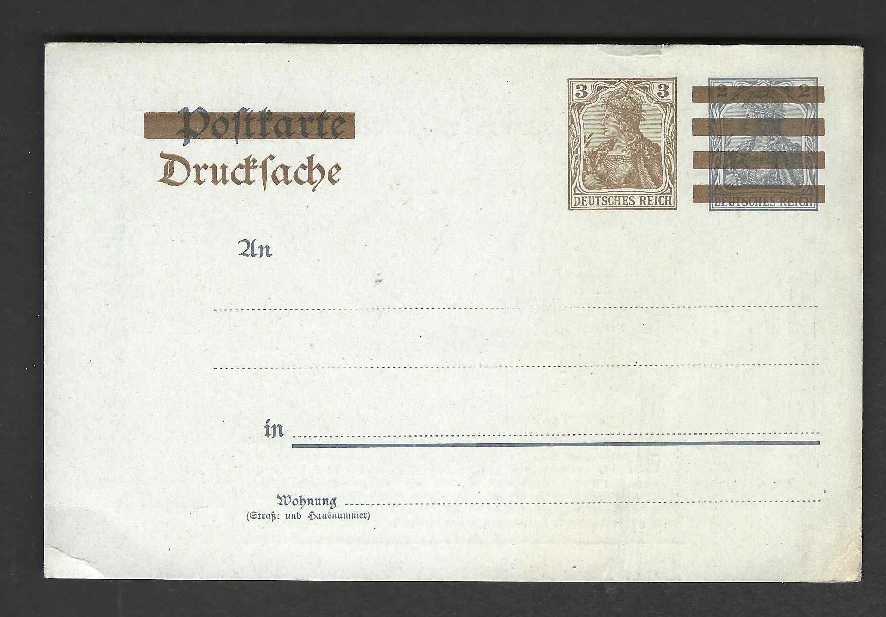 Alle Briefmarken: Deutsches Reich 1 Postkarte – Neu (gemäss Beschreibung) aus Koblenz von Markenhimmel