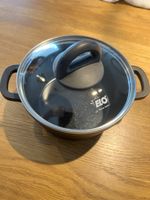Elo Kochtopf schwarz mit Glasdeckel Durchmesser 16cm