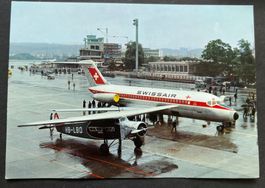 Douglas DC 9, Swissair/ Fokker VIl a, Flughafen Zürich