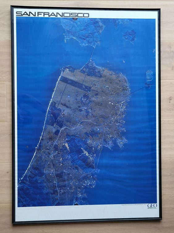 Plakat Satelliten Aufnahme San Francisco (GEO) 1