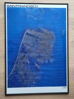 Plakat Satelliten Aufnahme San Francisco (GEO)