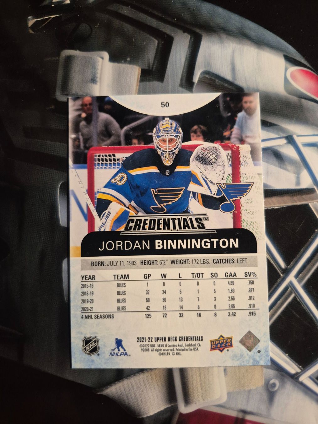 NHL Sammelbilder & Trading cards: NHL Jordan Binnington St. Louis Blues – Gebraucht aus Treiten von Sauber73 1