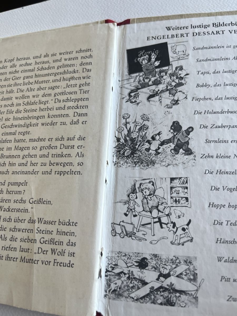 Libri: Märchenbuch: Der Wolf und die sieben Geisslein, – Usato da Forch venduto da tieckr 2