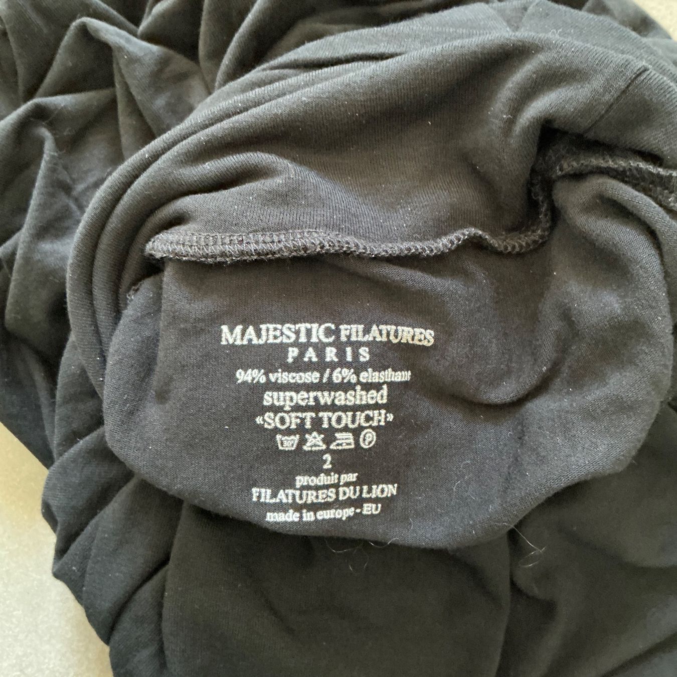 Maglioni & Felpe: Majestic Basic S schwarz Rollkragen Soft Touch – Usato da Carona venduto da LaDark11 4