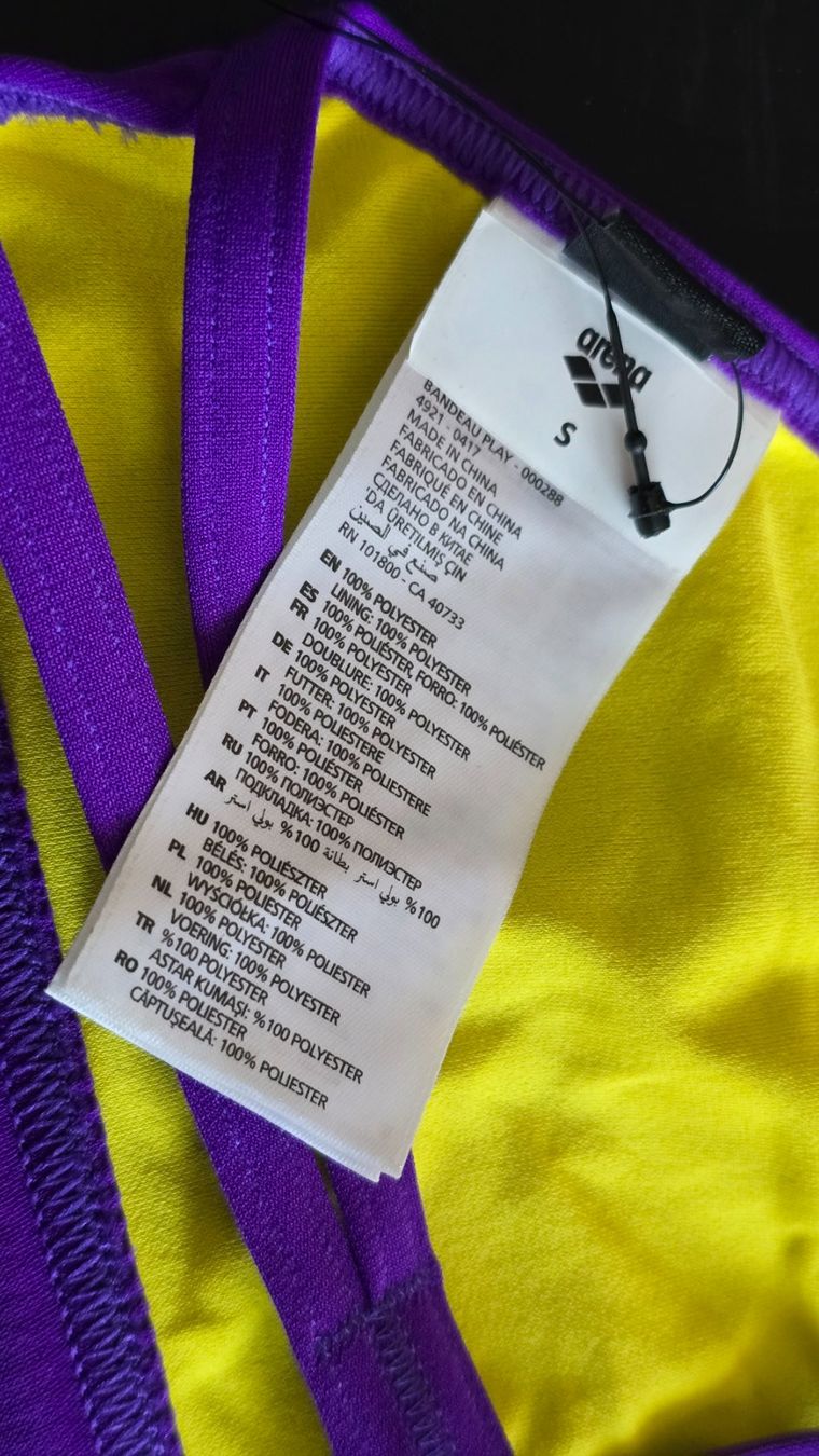 Arena Badekleider & Bikinis: Arena Sport-Bustier - S - Lila – Neu (gemäss Beschreibung) aus Thalwil von VitaMini 2