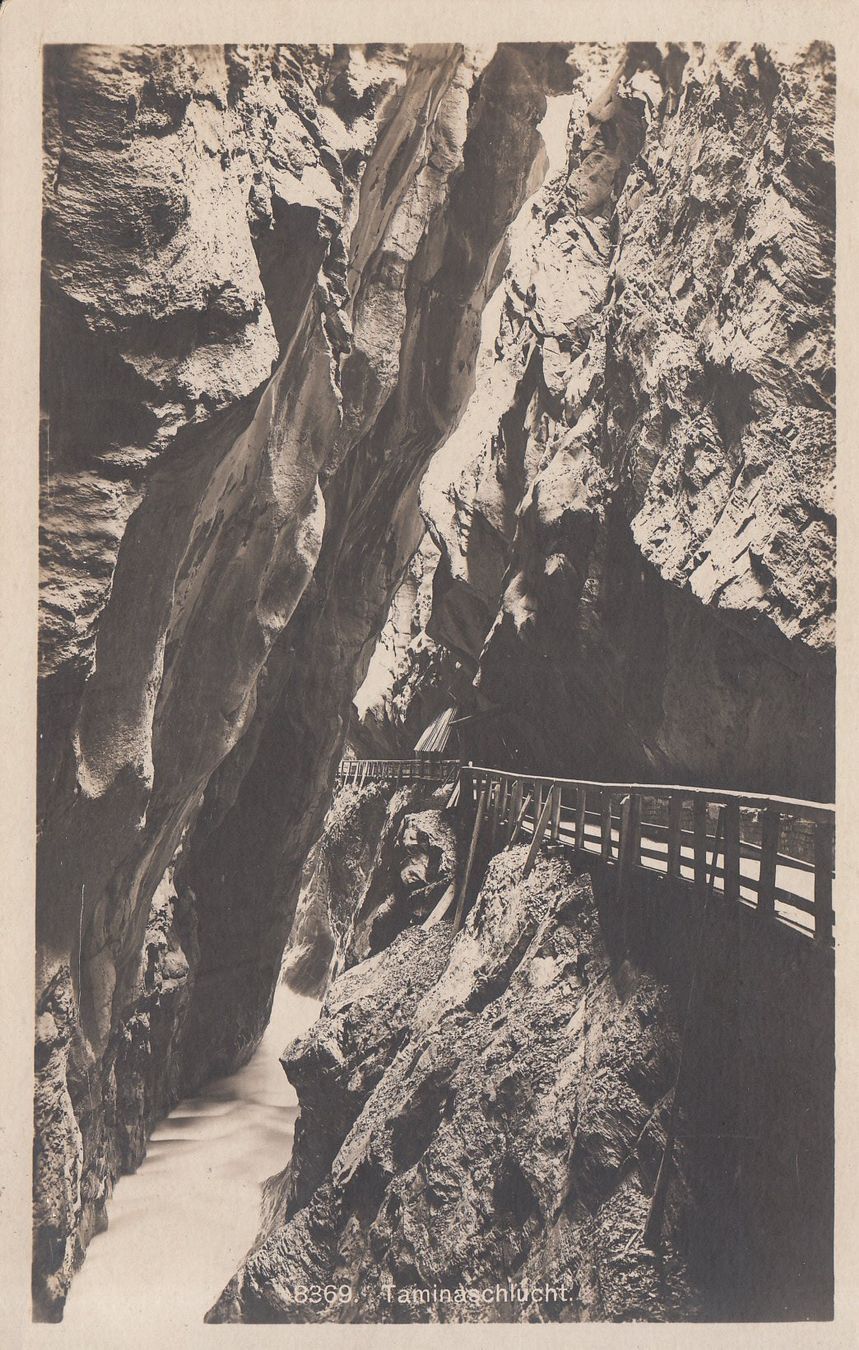 Ansichtskarten: Taminaschlucht 1923 – Gebraucht aus Bürglen TG von StampGraf