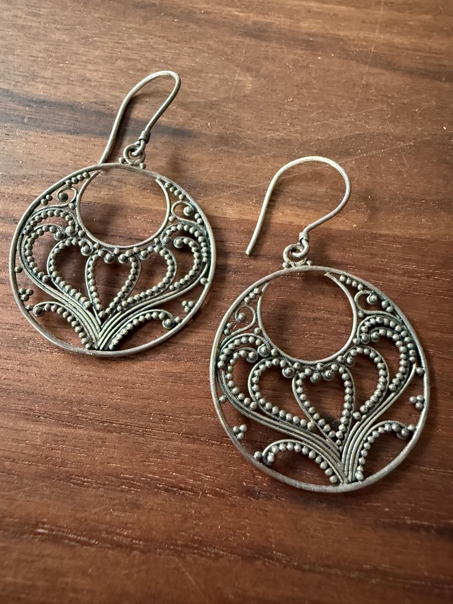 Orecchini pendenti & Orecchini a lobo: Set: Ethno Ohrringe, Fingerring & Kette - echtes Silber – Nuovo (secondo la descrizione) da Cham venduto da SandrineTo 1