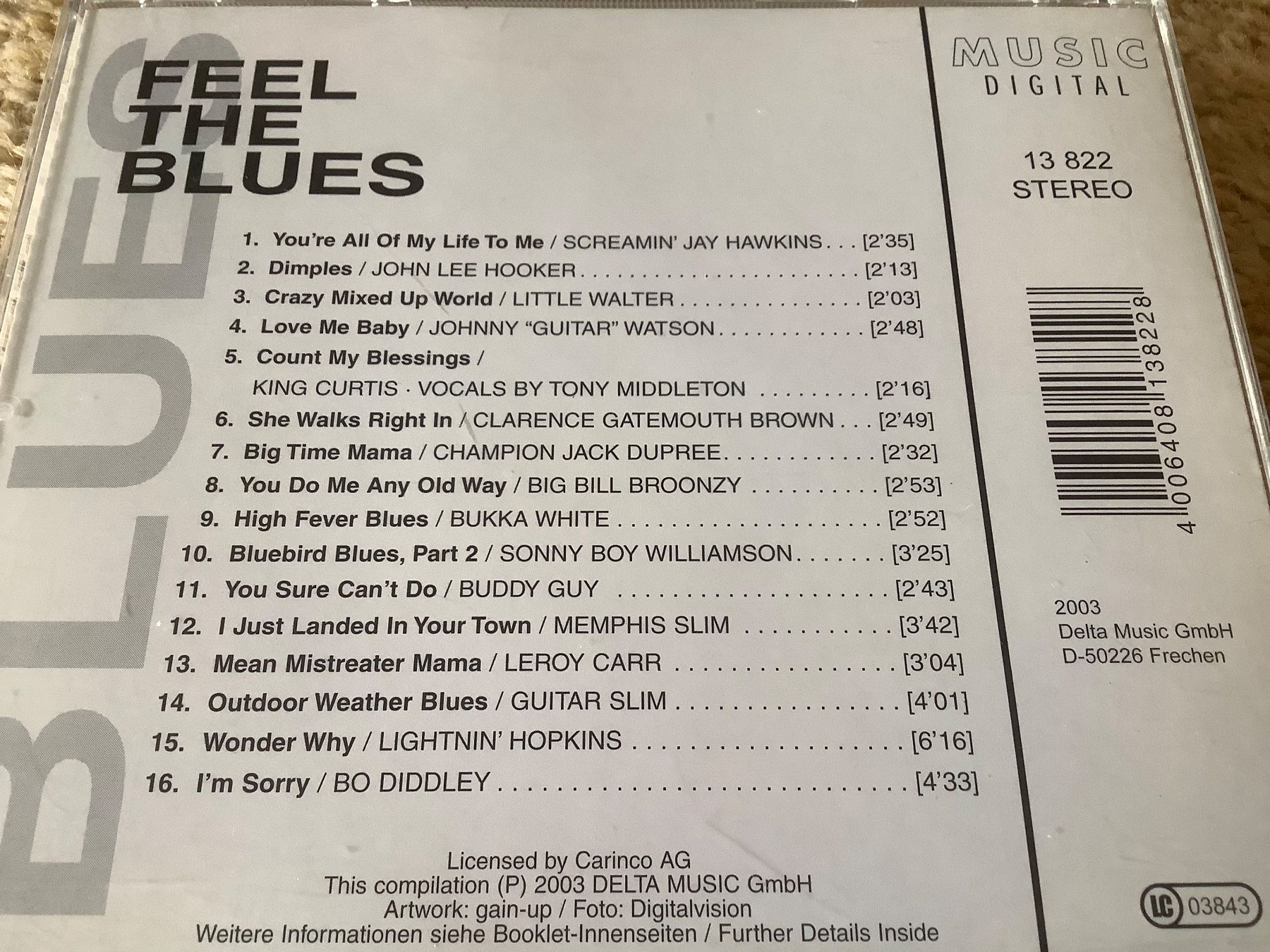 CD: Feel the Blues * Sampler – Usato da herzogenbuchsee venduto da HIFIANER 1