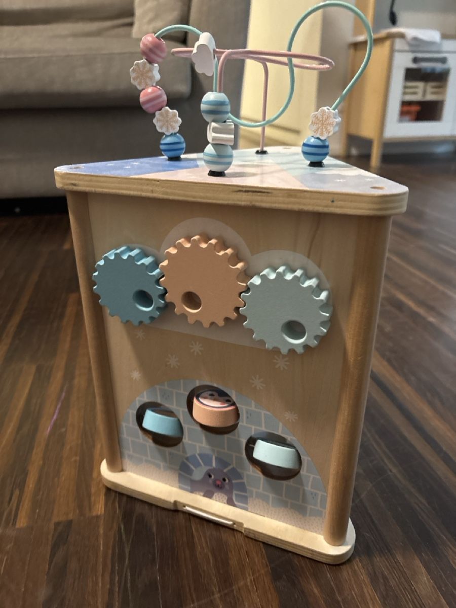 Giocattoli: Arctic Adventure Wooden Activity Cube - Shape Sorter Toy – Usato da Thalwil venduto da Pal010 2