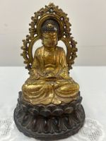antiker Bronze-Buddha japanischer Amida Mitte 19. Jh.