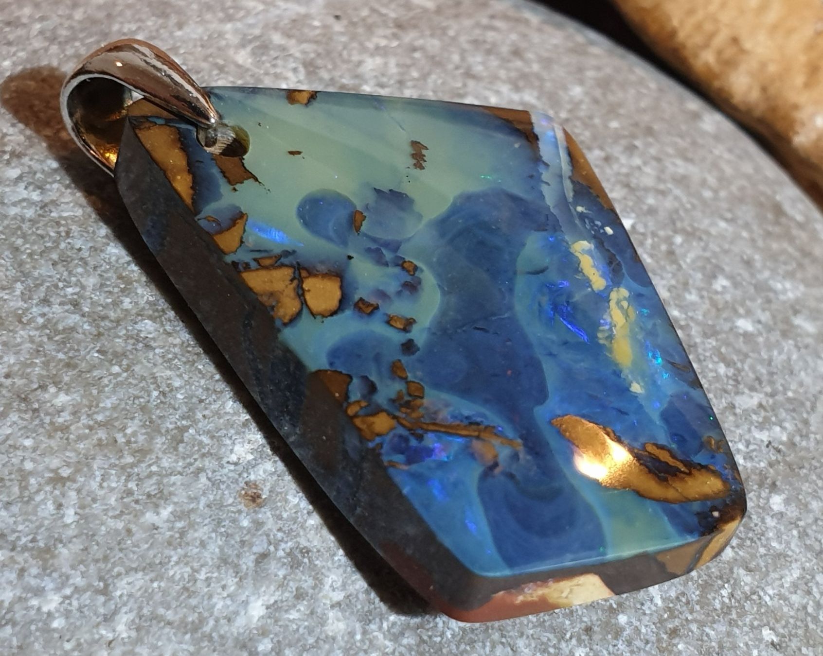 Ciondoli: Anhänger Boulder Opal. – Nuovo (secondo la descrizione) da Niederbüren venduto da Raphael014 7