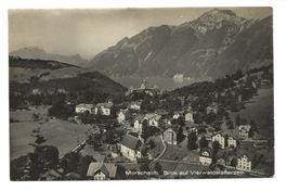 Morschach (SZ) Dorfpartie - Grand Hotel Axenfels - 1927
