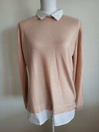 Wunderschöner, eleganter Pullover mit Kragen in Grösse M!