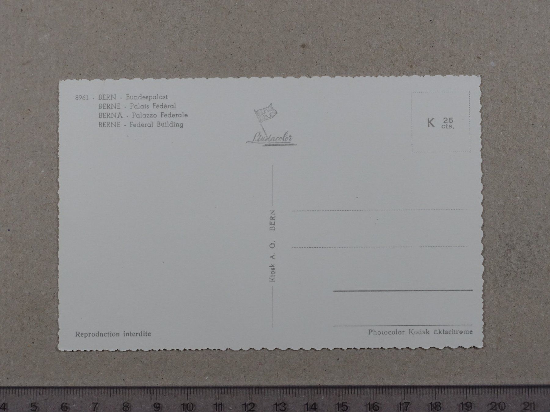Cartoline postali: Bern, Bundespalast – Usato da Lenzburg venduto da fh1 1