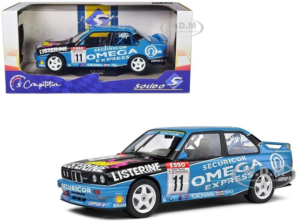 Solido 1:18 BMW E30 M3 BTCC 1991 - Collectible Miniatuur Auto - Gedetailleerde Schaalmodel 1:18 BMW Model