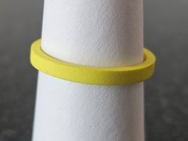 Mood Addon 1/3 en polymère jaune, taille 52
