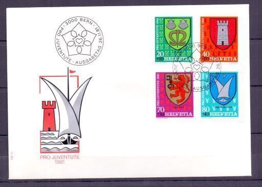 Tutti i francobolli: CH FDC Pro Juventute Satz 1981 – Usato da Koblenz venduto da Markenhimmel