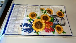 Geschirrtuch 1976 Sonnenblume  Retro / Vinatge