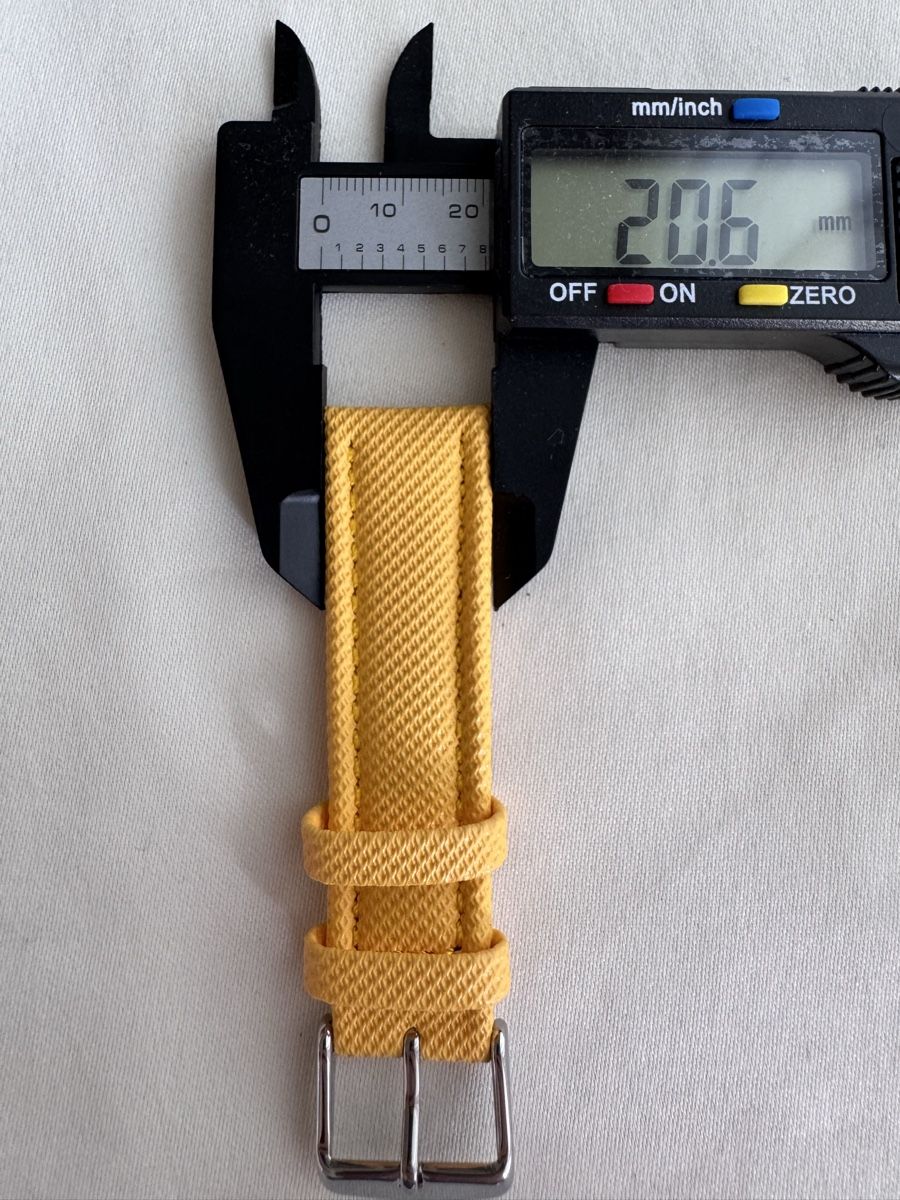 Bracciali & Braccialetti: 5x Yellow Fabric Watch Straps - 20mm Lug Width – Nuovo (secondo la descrizione) da Zürich venduto da 613_g8jy 5