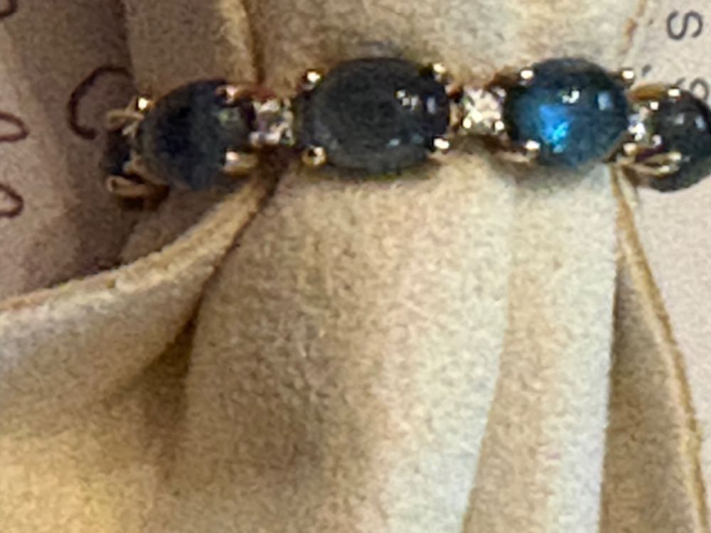 Anelli: RING 18K GOLD MIT BLAUEN TOPASEN – Usato da Zürich venduto da STYLEHAUS 1