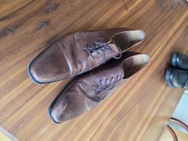 Herrenschuhe Leder braun Grösse 45 gebraucht