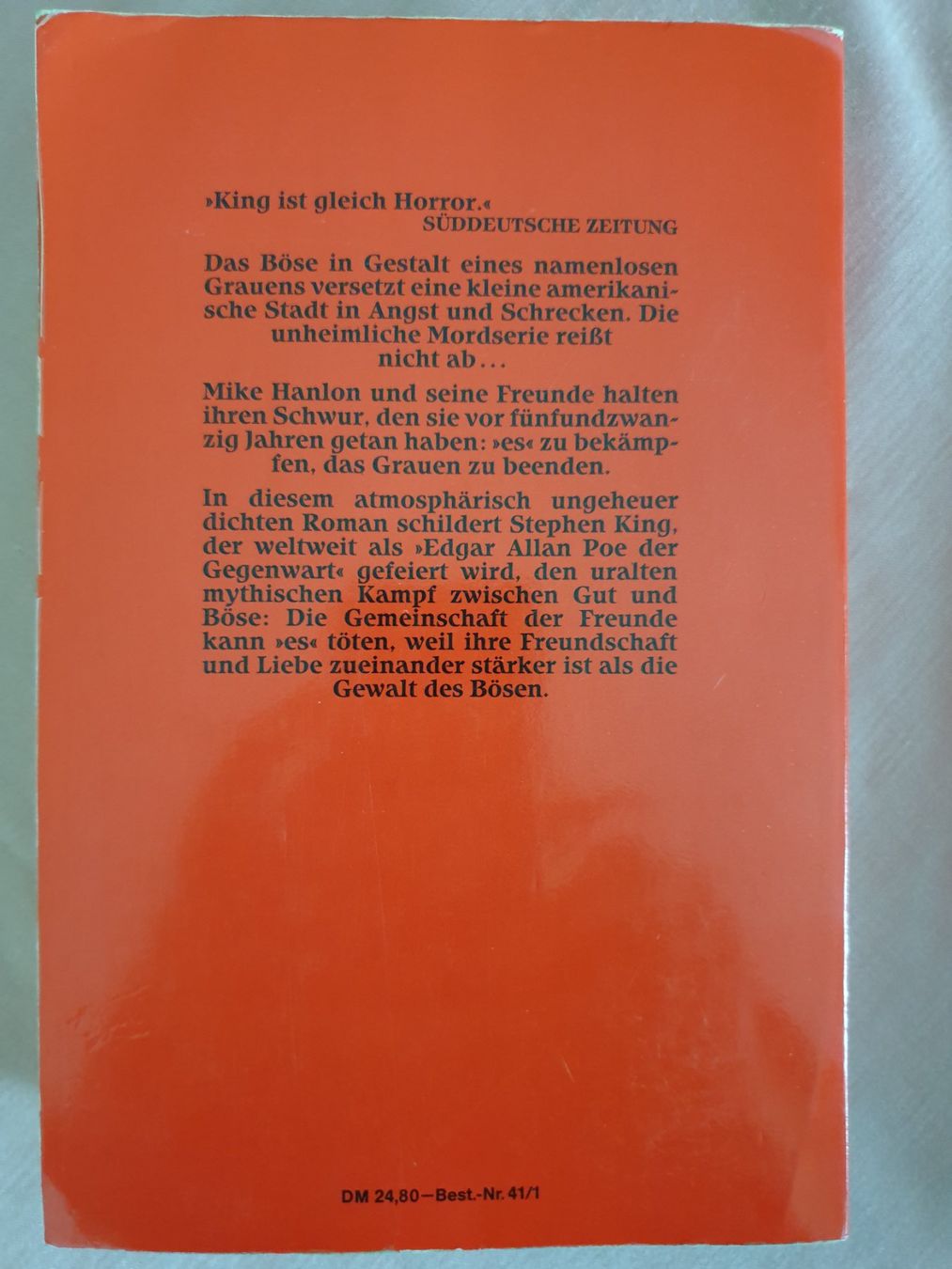Libri: Stephen King: es - Deutsche Erstveröffentlichung – Usato da Tuggen venduto da Mviola2 1