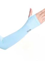 Sonnenschutz Armstulpen für den Sommer hellblau elastisch