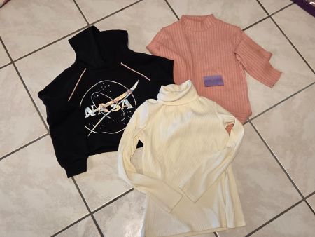 Pulli Set Gr. 146/152, Rollkragen, NASA Hoodie, Top Zustand!