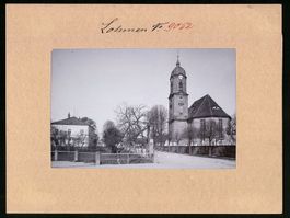 Photo Lohmen, Kirche und Pfarrhaus, Br