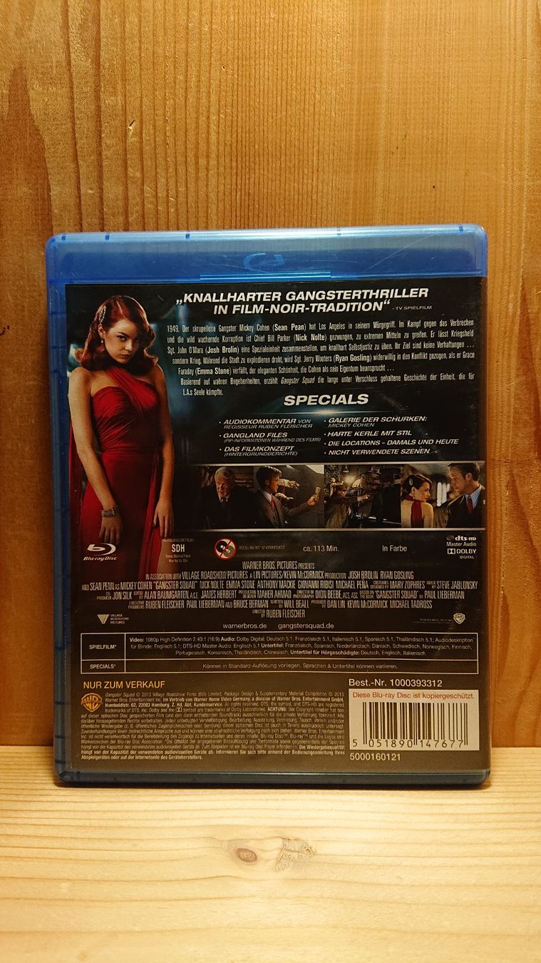 Tutti i DVDs: GANGSTER SQUAD Blu-Ray – Usato da Wilderswil venduto da Exebub 1