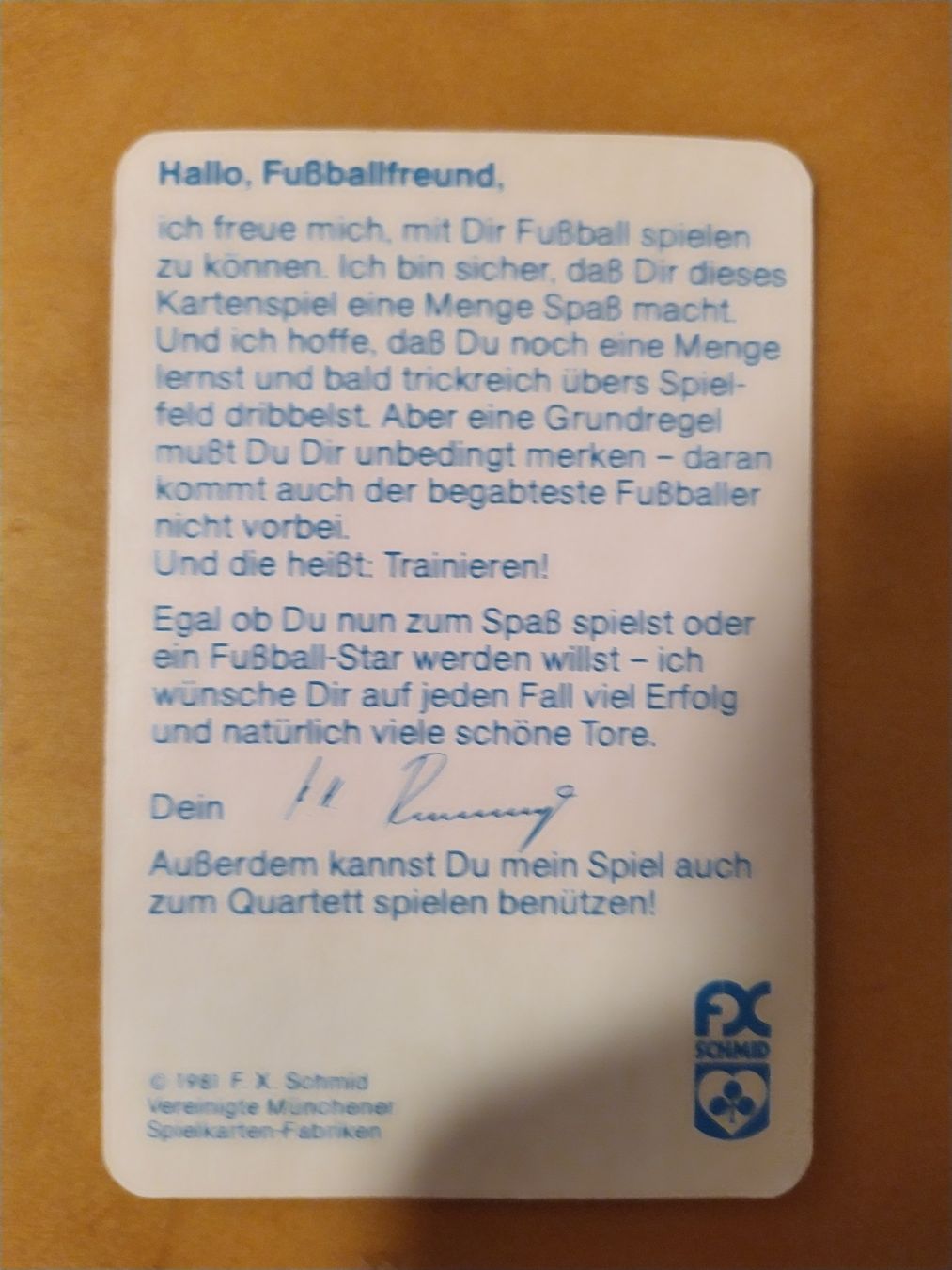 Giochi: Fussball Quartett - Tips und Tricks mit K.H. Rummenigge – Nuovo (secondo la descrizione) da St. Gallen venduto da god_jkw2 1