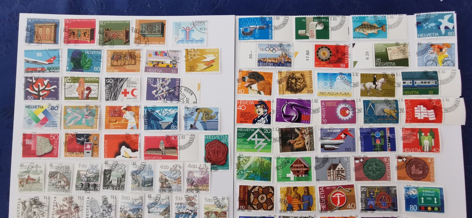 Tutti i francobolli: Div. Werte mit E.T. Stempel – Usato da Aadorf venduto da Chnorli-Furz 3