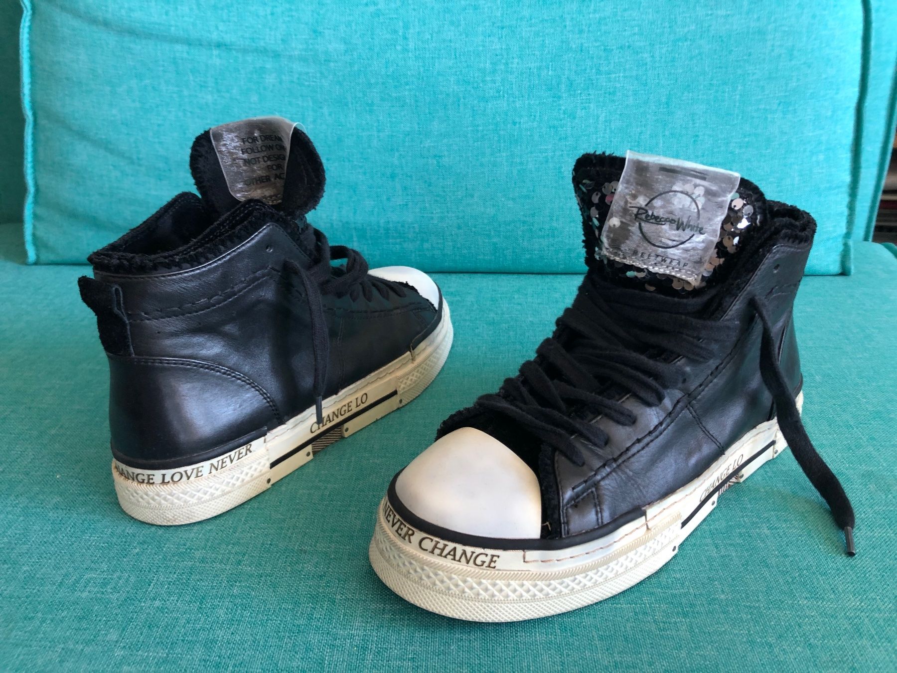 Scarpe da donna: Coole Sneaker, 38, schwarz/ weiss – Nuovo (secondo la descrizione) da Biel/Bienne venduto da Tibet20 1