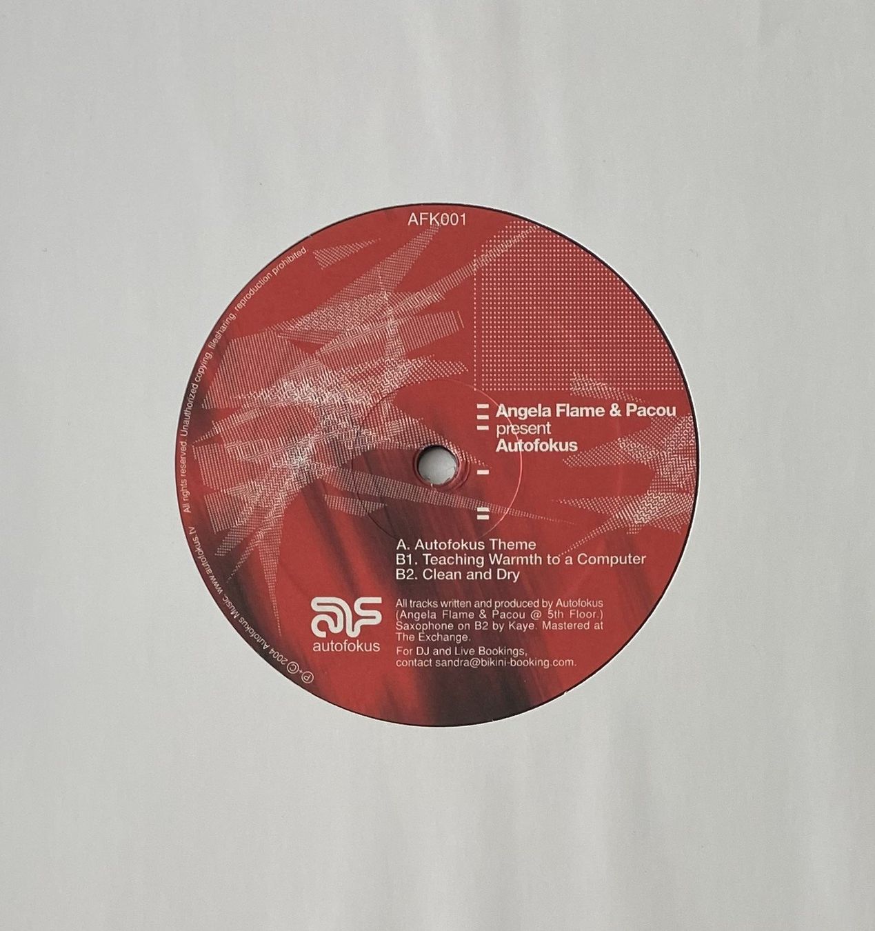 Dischi in vinile: Angela Flame & Pacou, Autofokus (Techno) – Nuovo (secondo la descrizione) da Flums venduto da Empe1 2