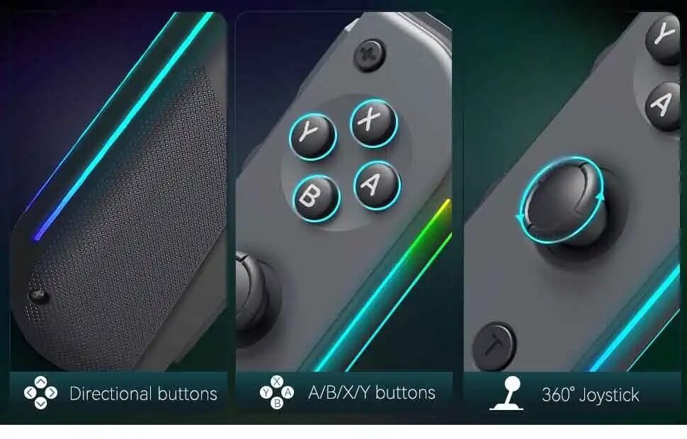 Nintendo Controller: Joy Pad Switch Controller Seitliche Lumineszenz Joy Cons L/R – Neu und originalverpackt aus Unterägeri von RmOnline 4