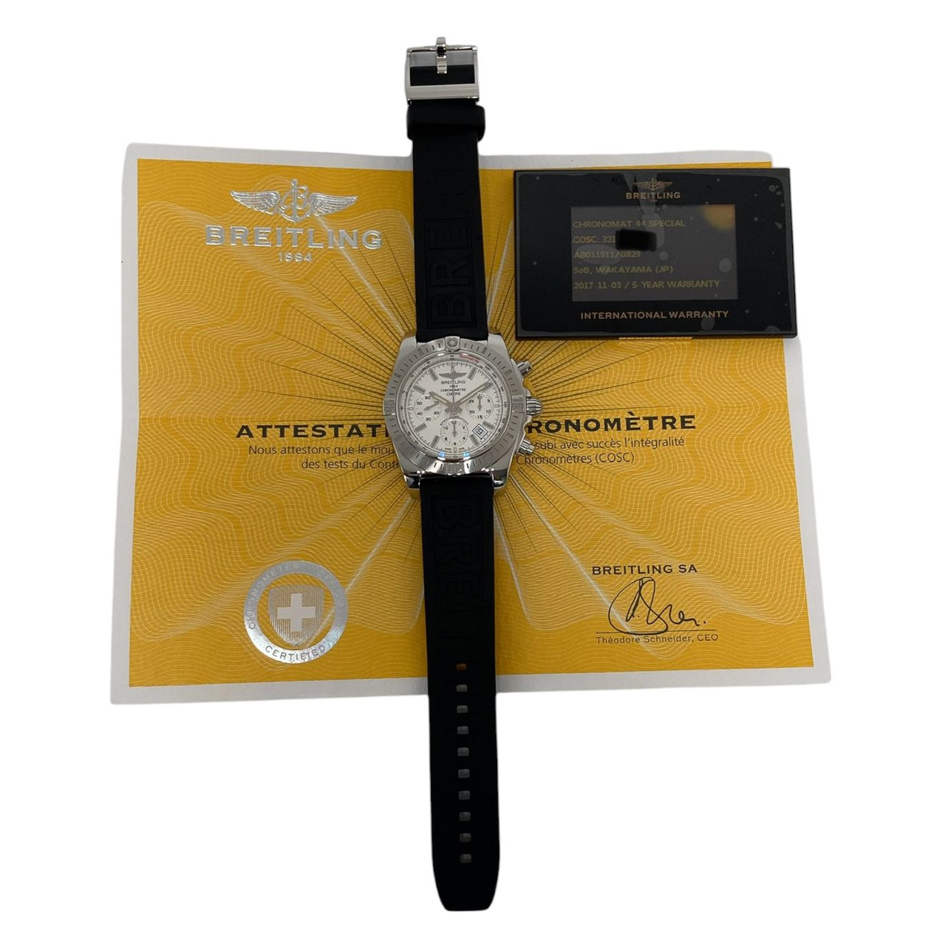 Breitling Uhren: Breitling Chronomat B01 44mm 2017 Box&Papers Serviced – Gebraucht aus Genève von WATCHOYSTER 2