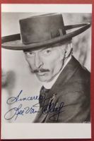Lee Van Cleef 1925-89 WESTERN Druck-Autogrammfoto Vintage