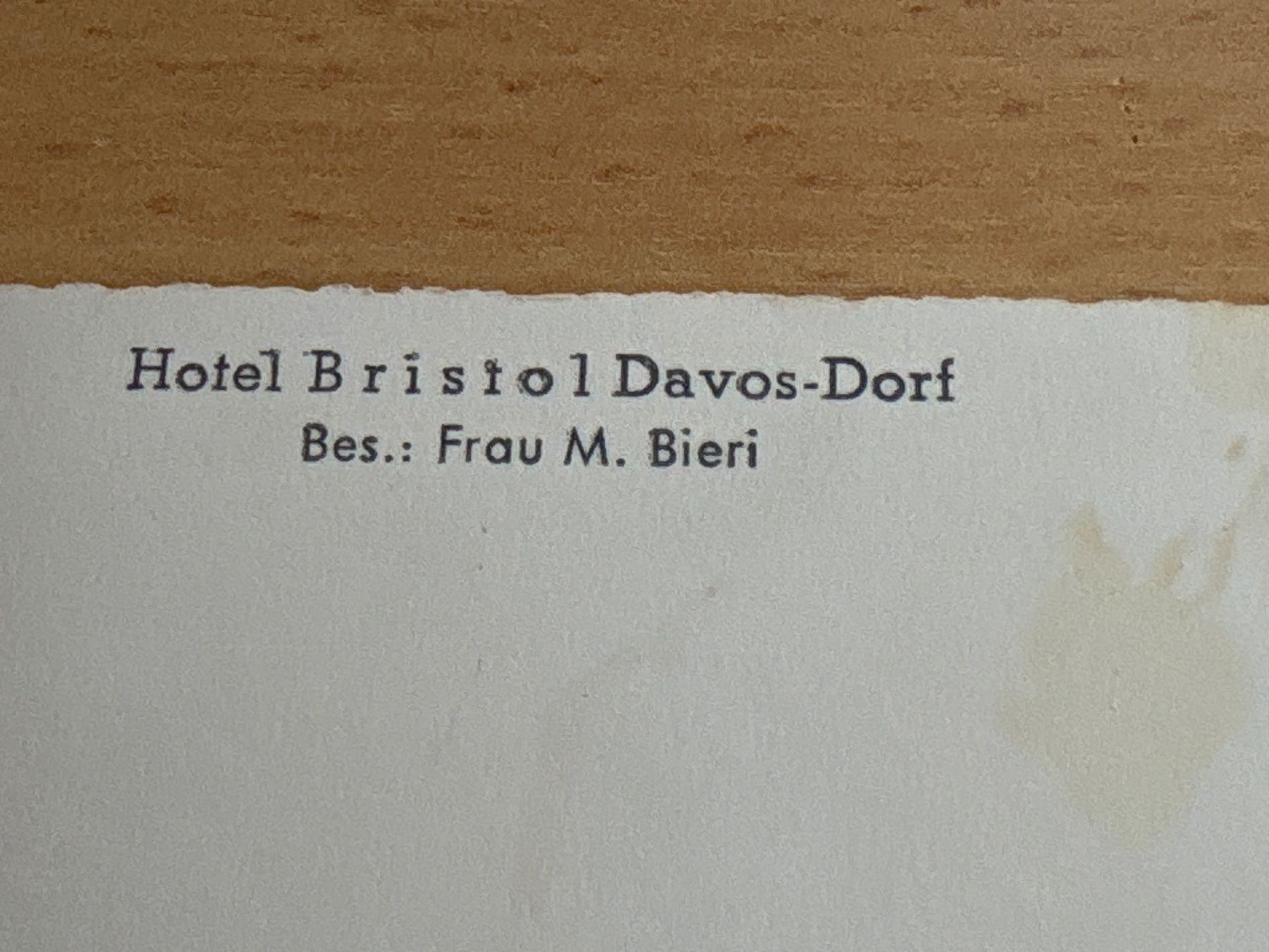 Cartes postales: Ansichtskarte Hotel Bristol Davos Dorf – D'occasion à Ibach par lisch3 2