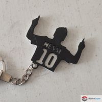 Lionel Messi Keychain 3D Printed Football NO CHAIN INCLUDED