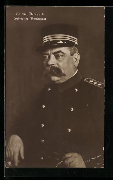 Fotos, Briefe & Postkarten: Colonel Décoppet, schweizer Bundesrat – Gebraucht aus Berlin von bartko-reher