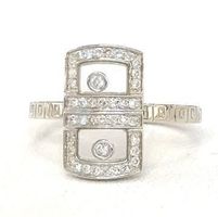 Diamantring, 750 Weissgold, 40 Diamanten, statt 1.390 CHF