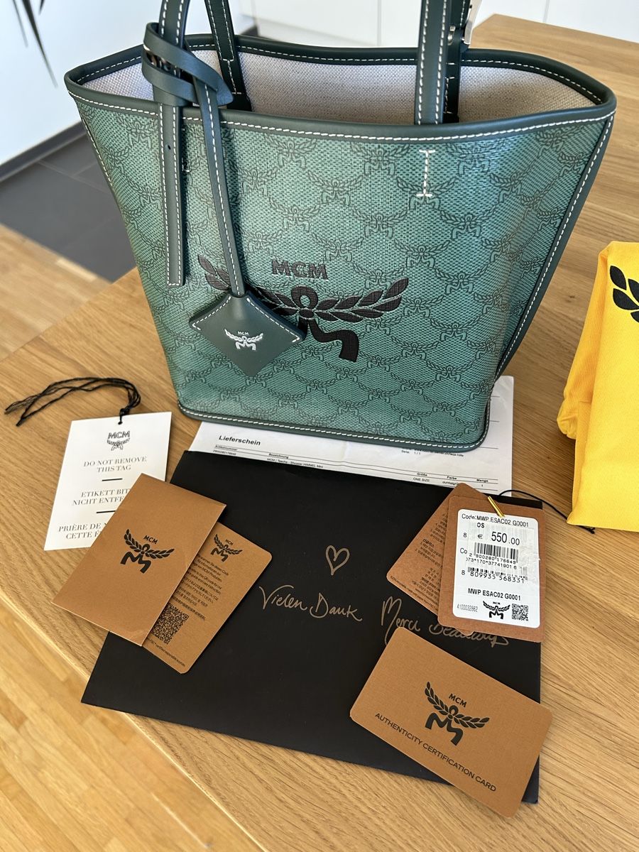 Mcm Borse da donna: MCM Himmel mini Handtasche Grün – Nuovo (secondo la descrizione) da Pratteln venduto da Fashionette.D.D. 2