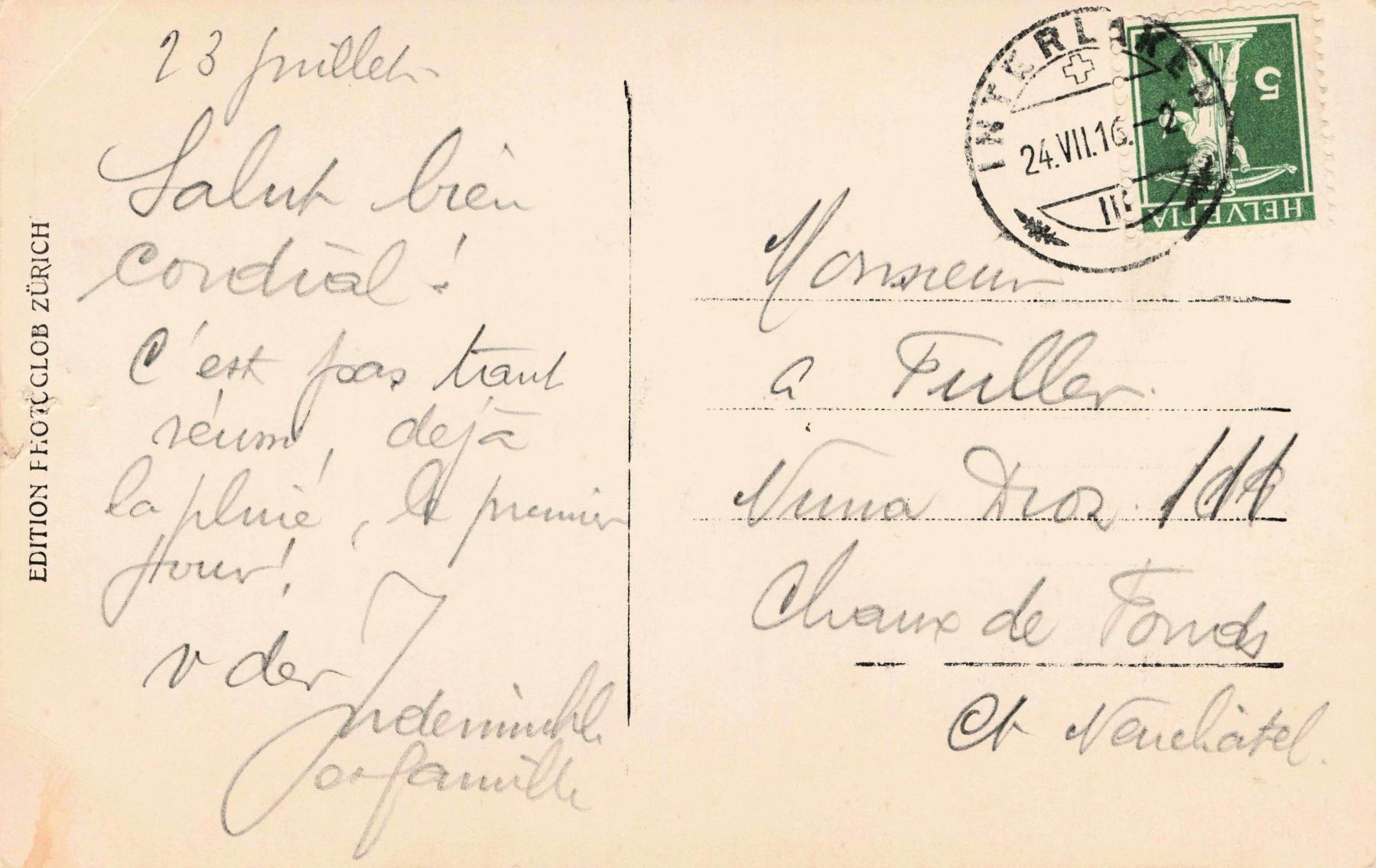 Cartoline postali: Lauterbrunnen staubbach – Usato da Biasca venduto da Blenio71 1