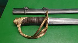 Ziselierter Of Säbel 1852 gezogene Artillerie kurz sehr rar