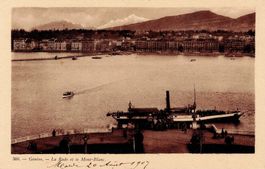Tell Dampfer 1907 auf dem Genfersee