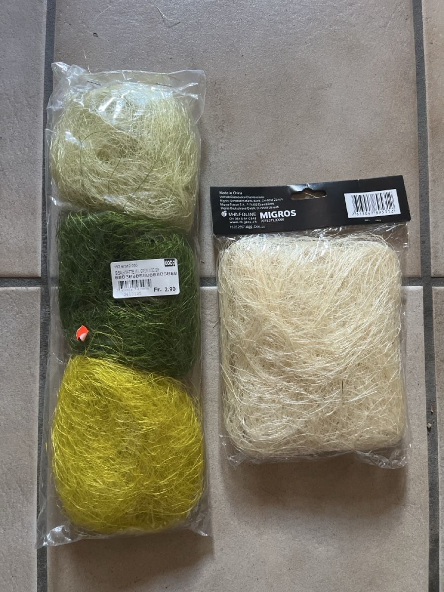 Bastelsets: Sisal Watte – Neu und originalverpackt aus Glarus von chr_s287
