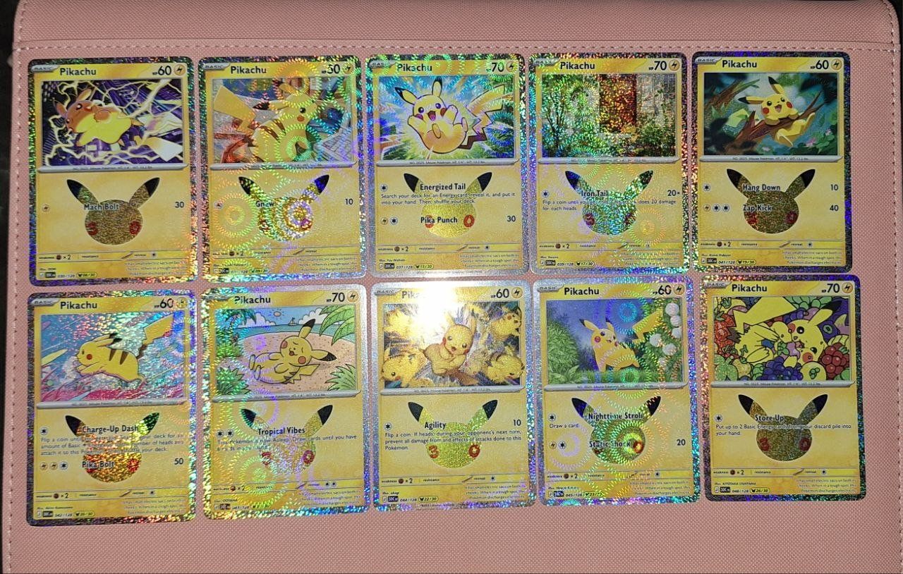 Pokémon Sammelbilder & Trading cards: Pikachu 30th 10x – Neu (gemäss Beschreibung) aus Magadino von LolleCB