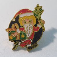 Q594B - Pin goldig Santa Clause St. Nikolaus Samichlaus