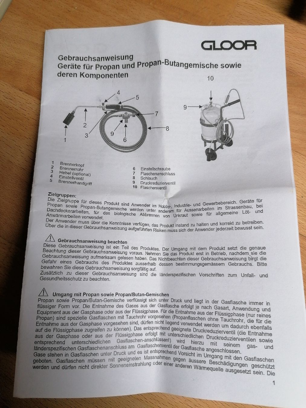 Gloor Alle Werkzeuge: Gloor Propan manomètre  – Gebraucht aus Lausanne von Frankenstein 2